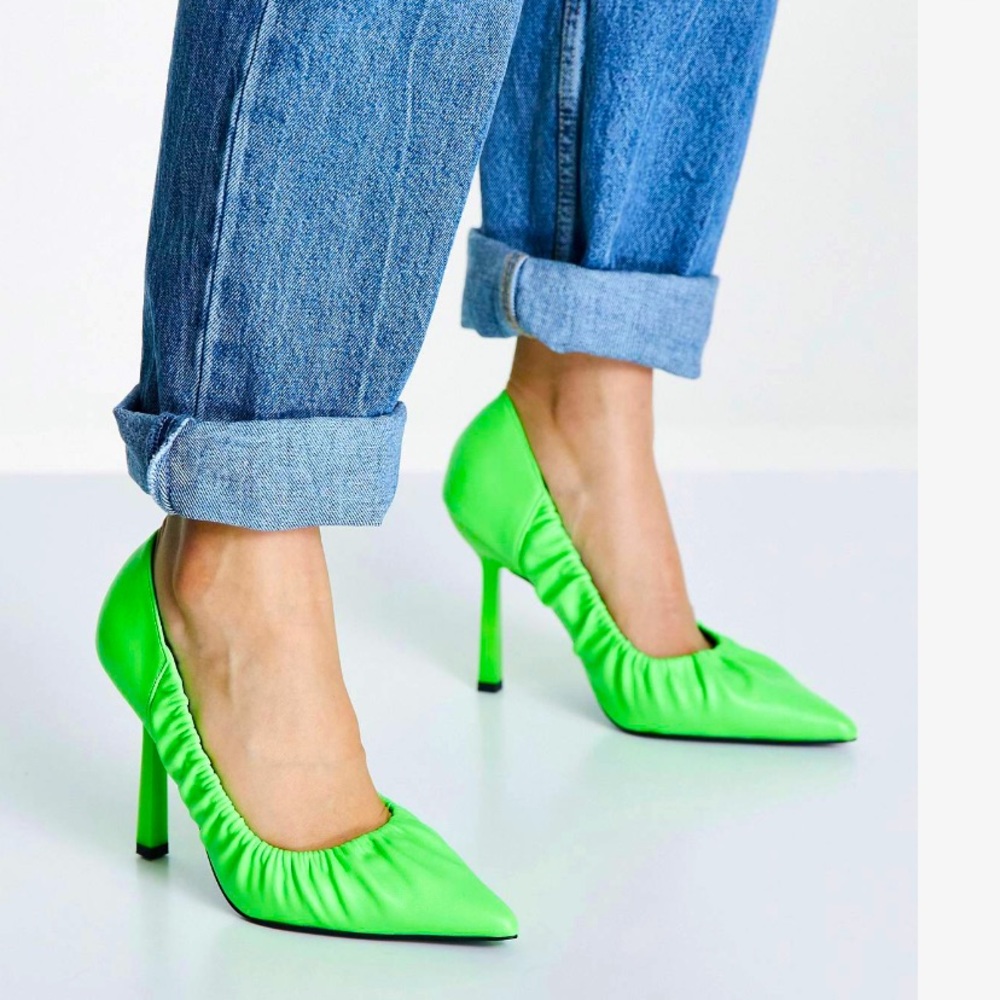 Asos Design ruched heel
